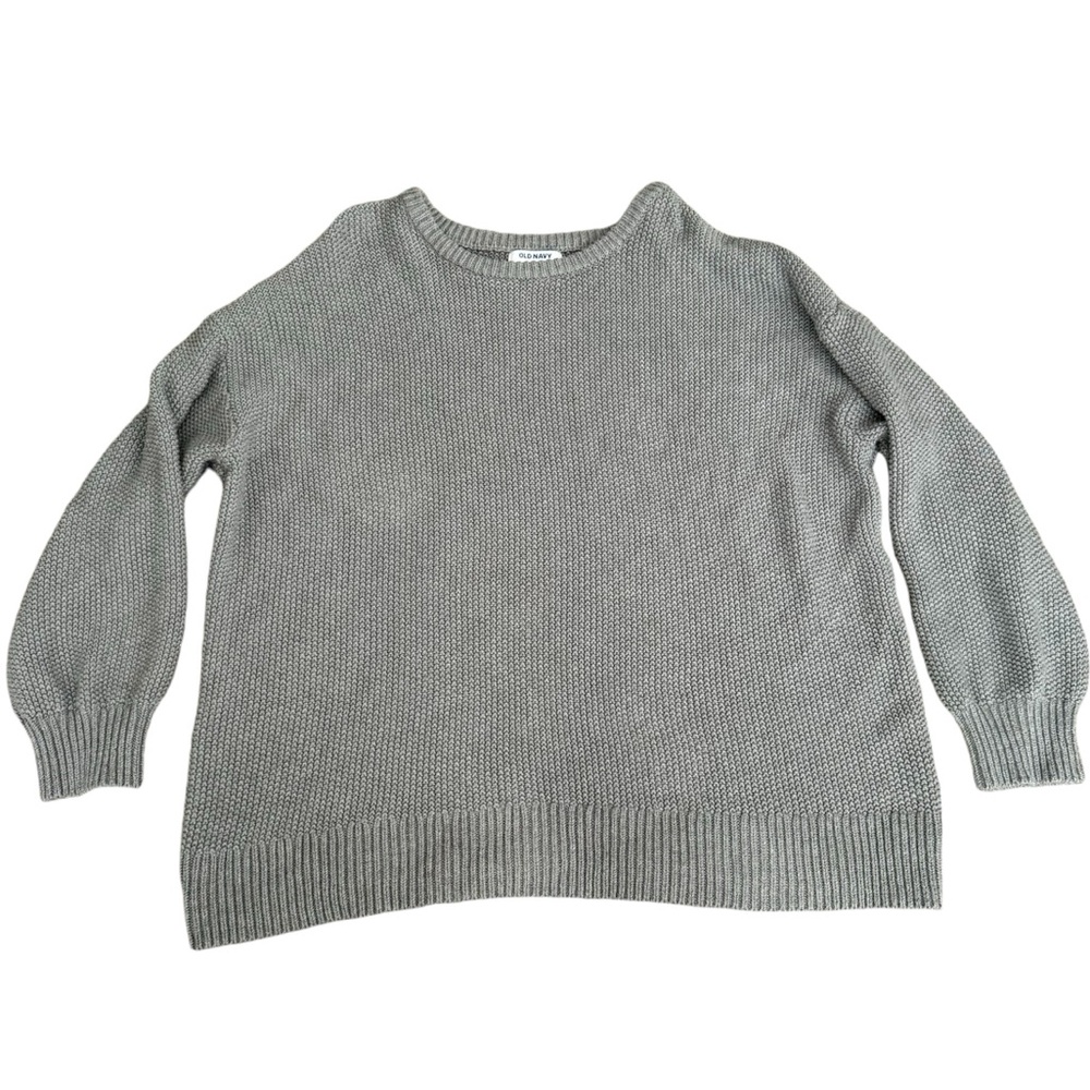 Old Navy Plus Size Knit Sweater, tunic length, drop shoulder, women’s 2x